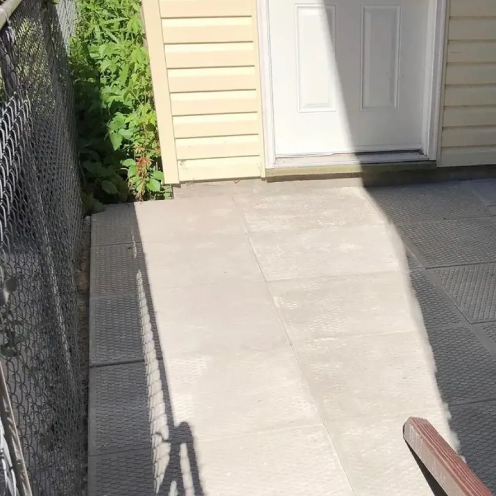 Patio Block Entry Step Remediation